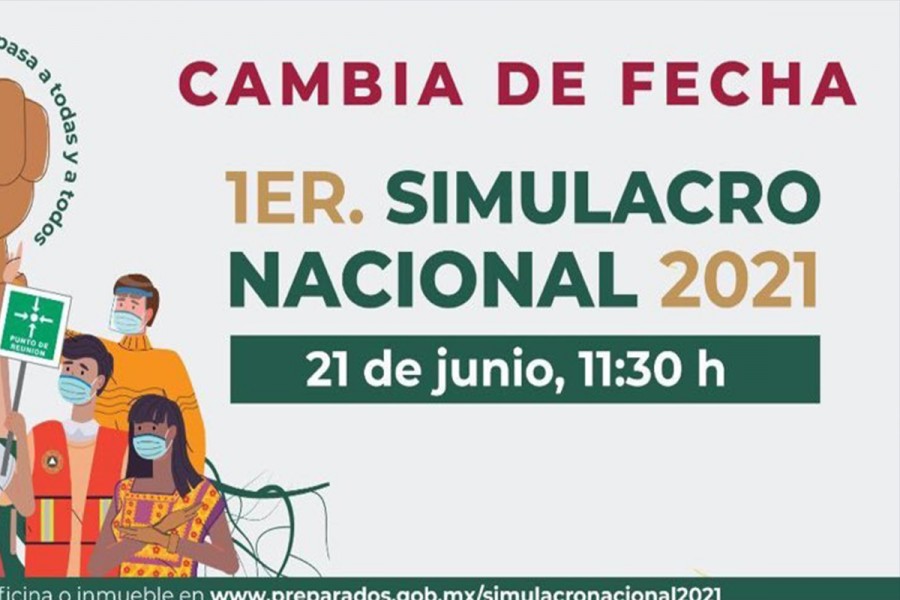 Reprograman primer simulacro nacional 2021: CEPC