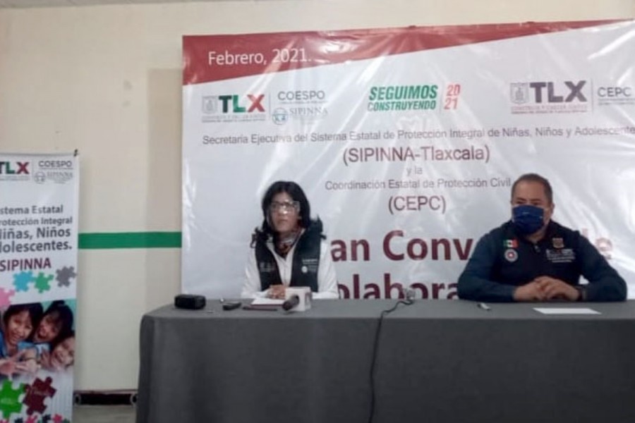 Firman convenio de colaboración SIPINNA-Tlaxcala y CEPC