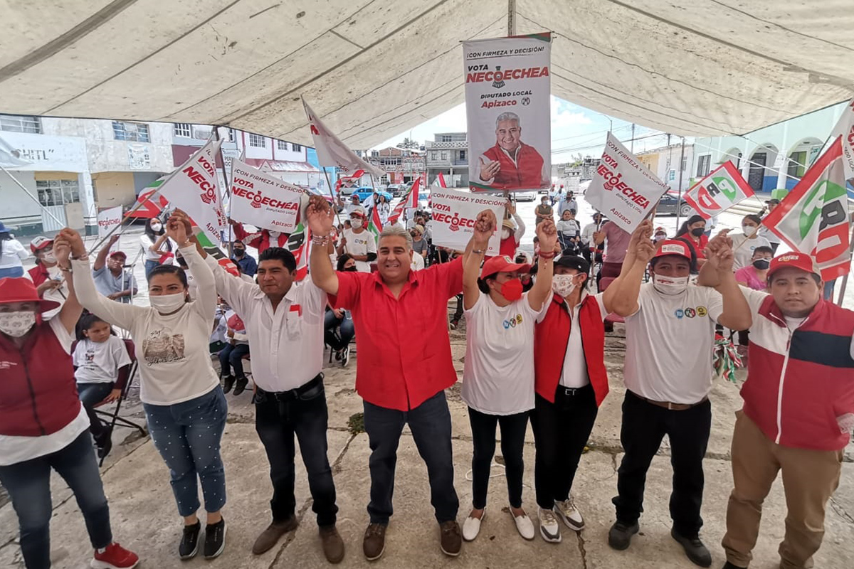 Unidos y fuertes, cerramos campaña en Texcalac: Necoechea