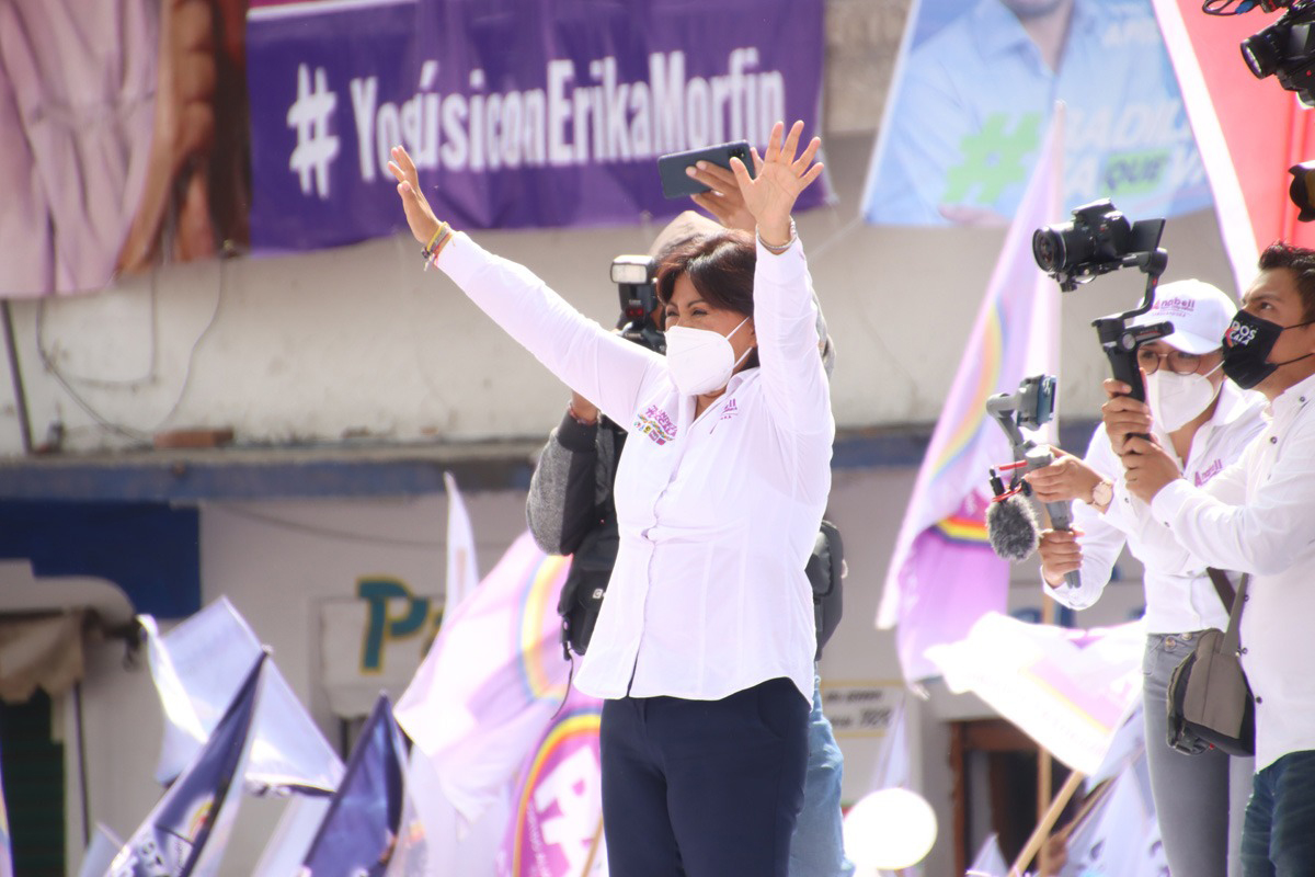 Entre miles de asistentes, cierra campaña en la ciudad rielera Anabell Ávalos de “Unidos por Tlaxcala”