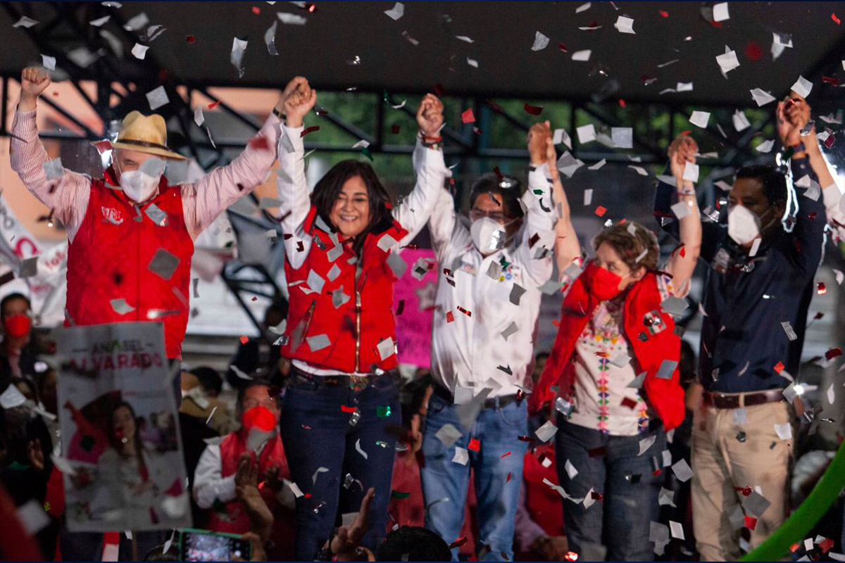 Ayer cierre de campaña de Anabel Alvarado