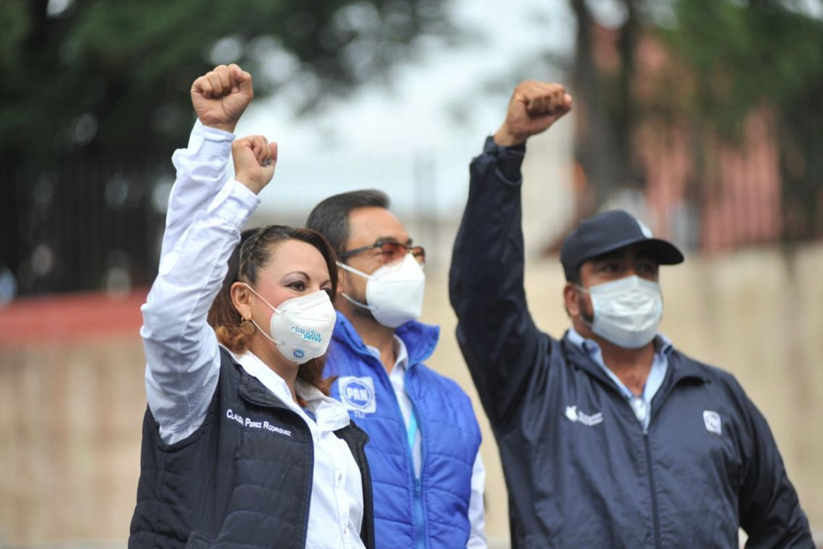 Cierra ayer Claudia Pérez con rotundo éxito su campaña proselitista en la Capital; "hemos comenzado a accionar Tlaxcala"