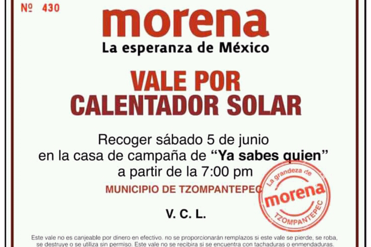 Denuncian compra de votos en Tzompantepec