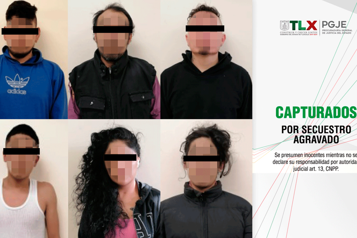 Captura PGJE a seis imputados involucrados en el secuestro de un hombre en SPM