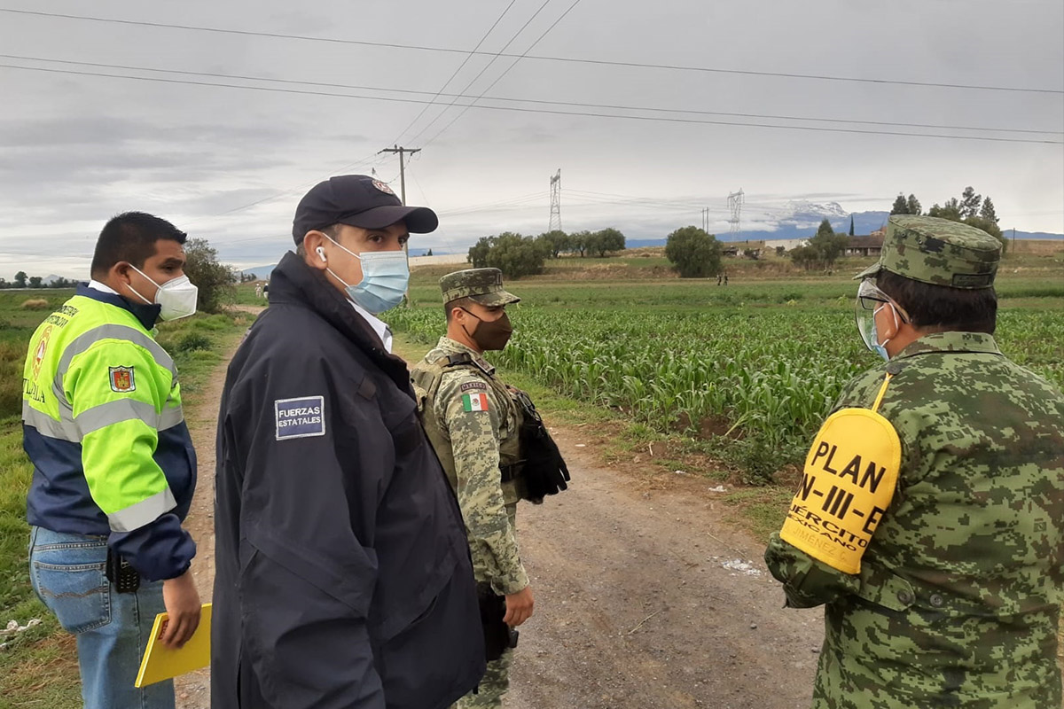 Atienden CEPC, PEMEX y guardia nacional fuga de gas LP en Nativitas