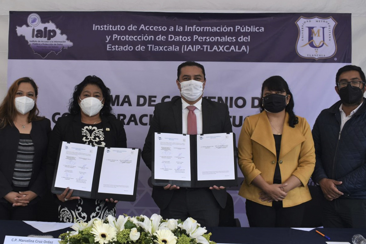 Acuerdan IAIP y UMT, impulsar protección de DP en comunidad estudiantil