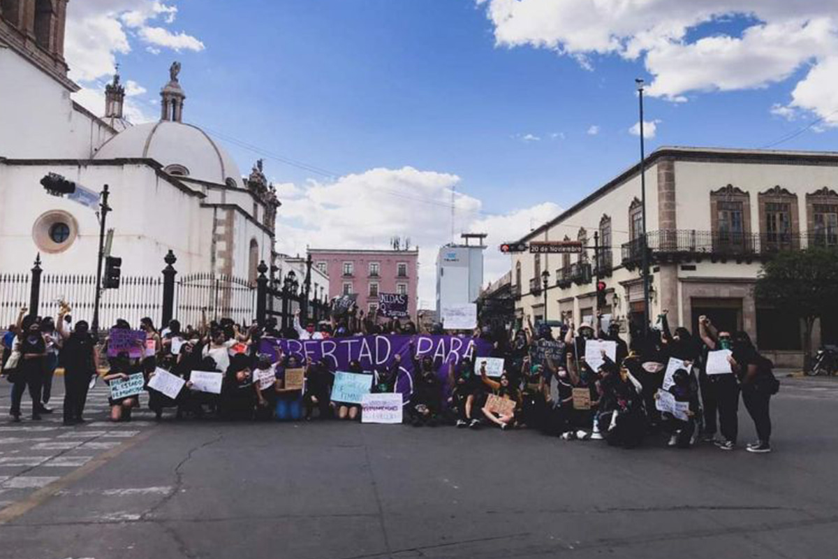 Feministas en Durango toman las calles para exigir la liberación de Brenda Montelongo