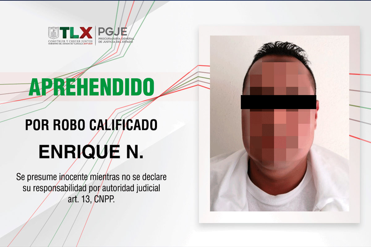 Aprehende PGJE a involucrado en robo al transporte público