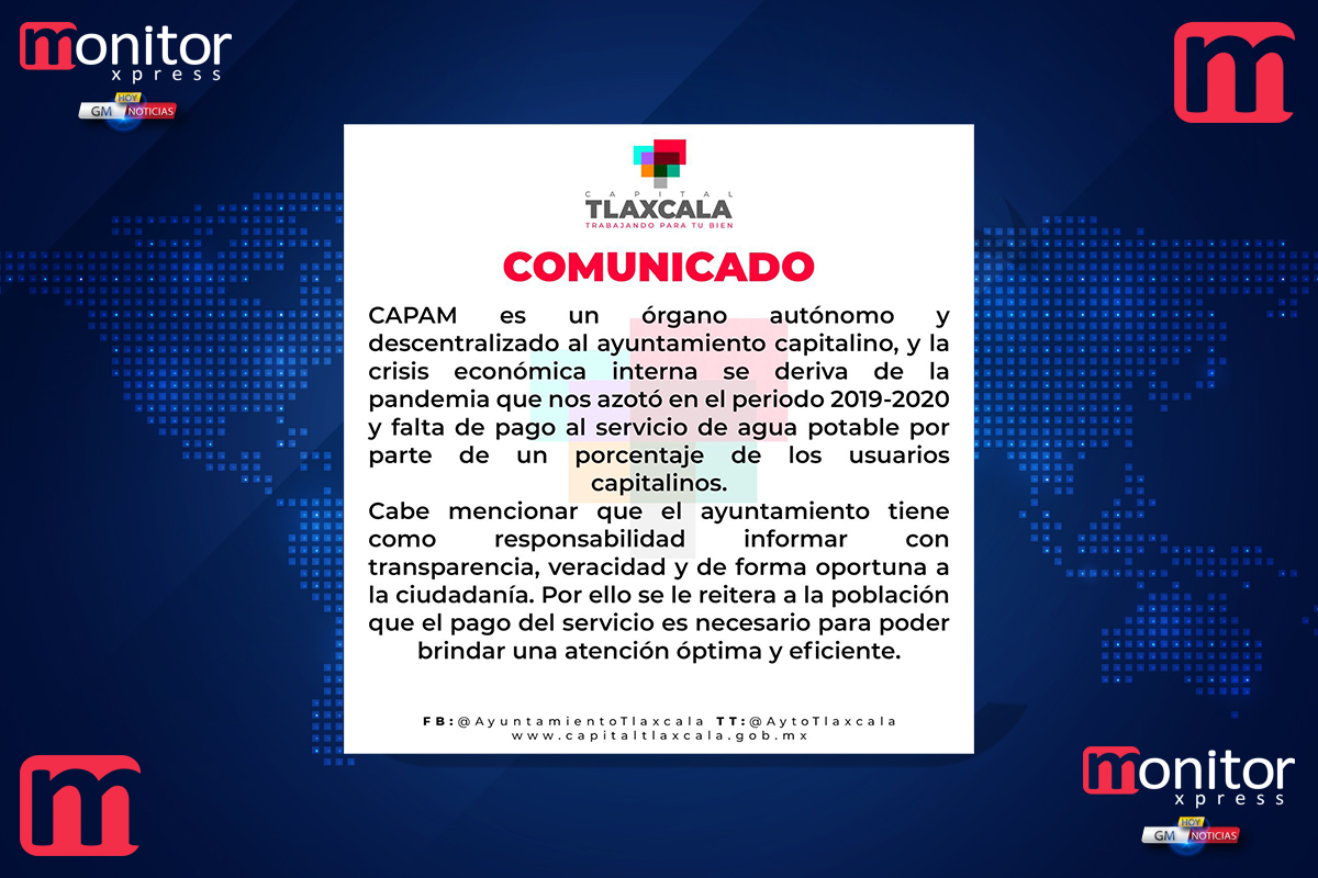 Comunicado de Capam Tlaxcala
