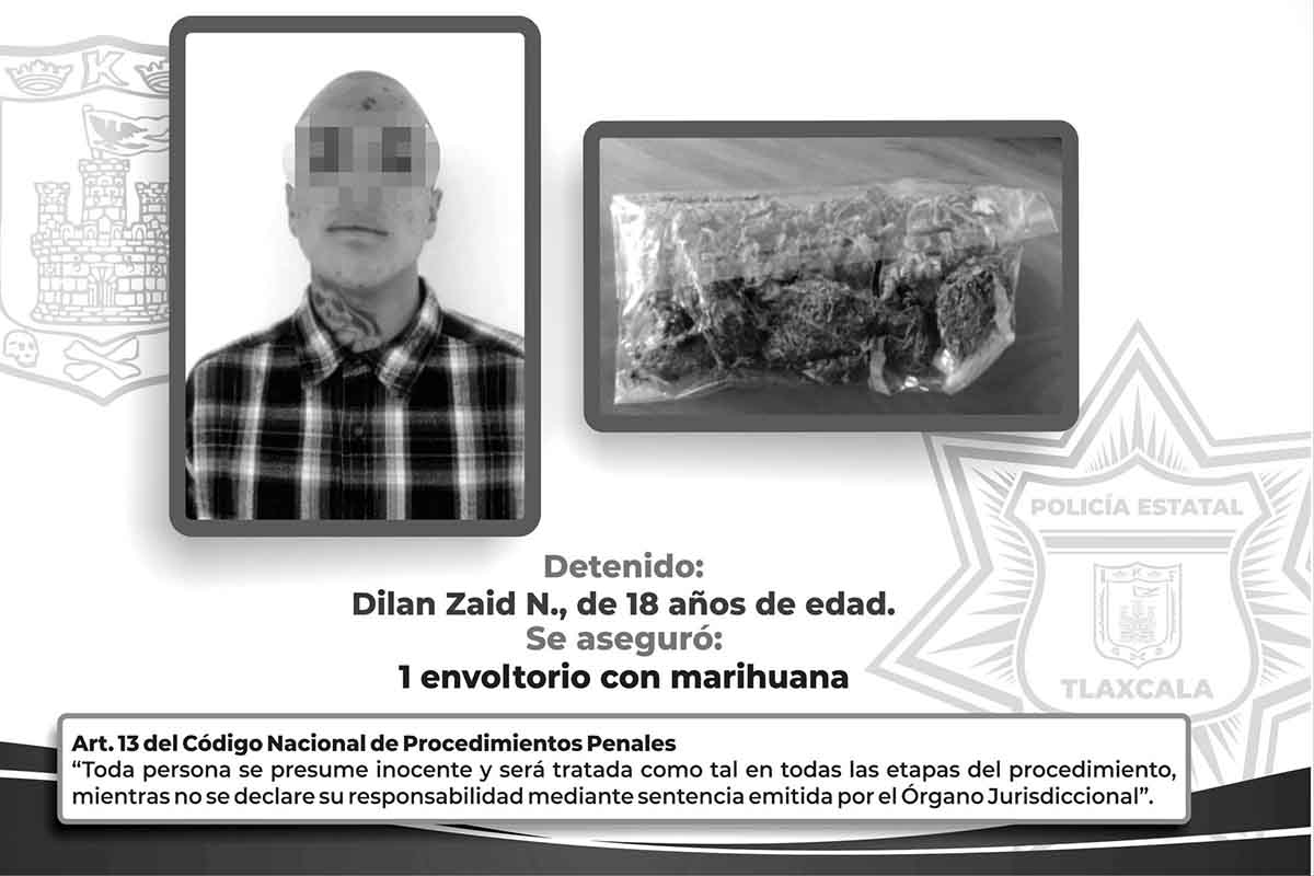 La SSC detiene en la capital a sujeto por posesión de marihuana