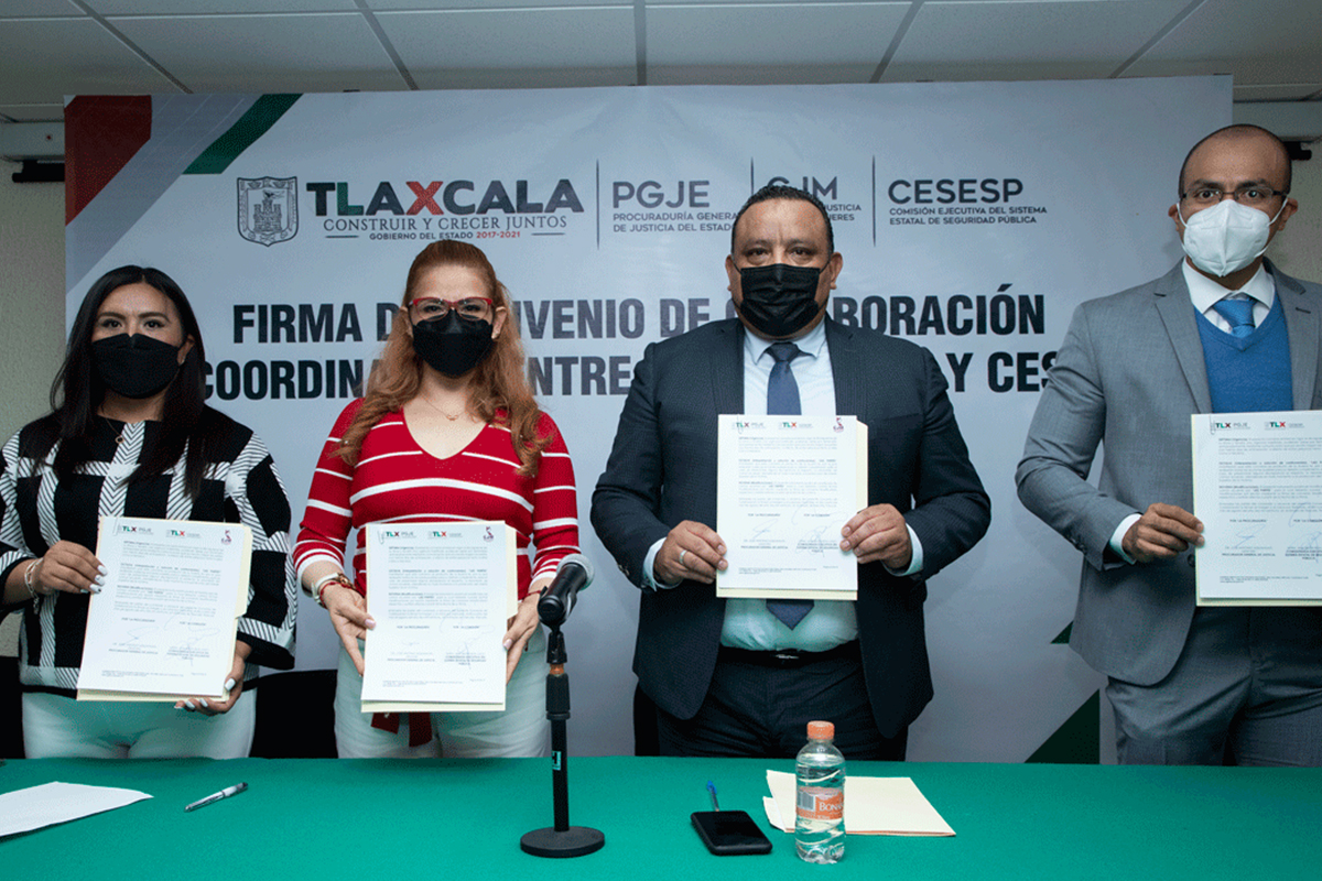 Firman convenio de colaboración PGJE, CJM y CESESP para prevenir y erradicar la violencia contra las mujeres