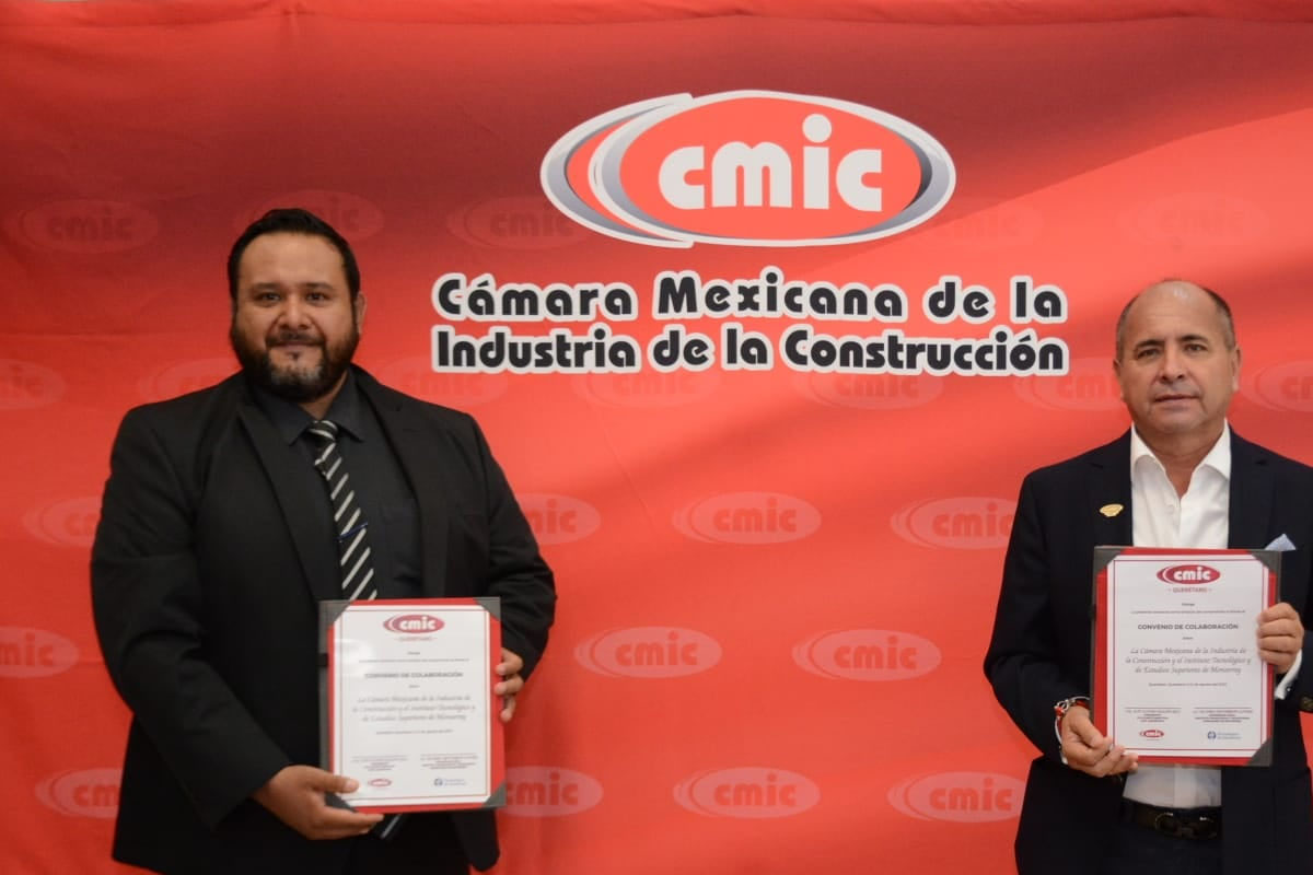 CMIC firma convenio de vinculación con ITESM campus Querétaro