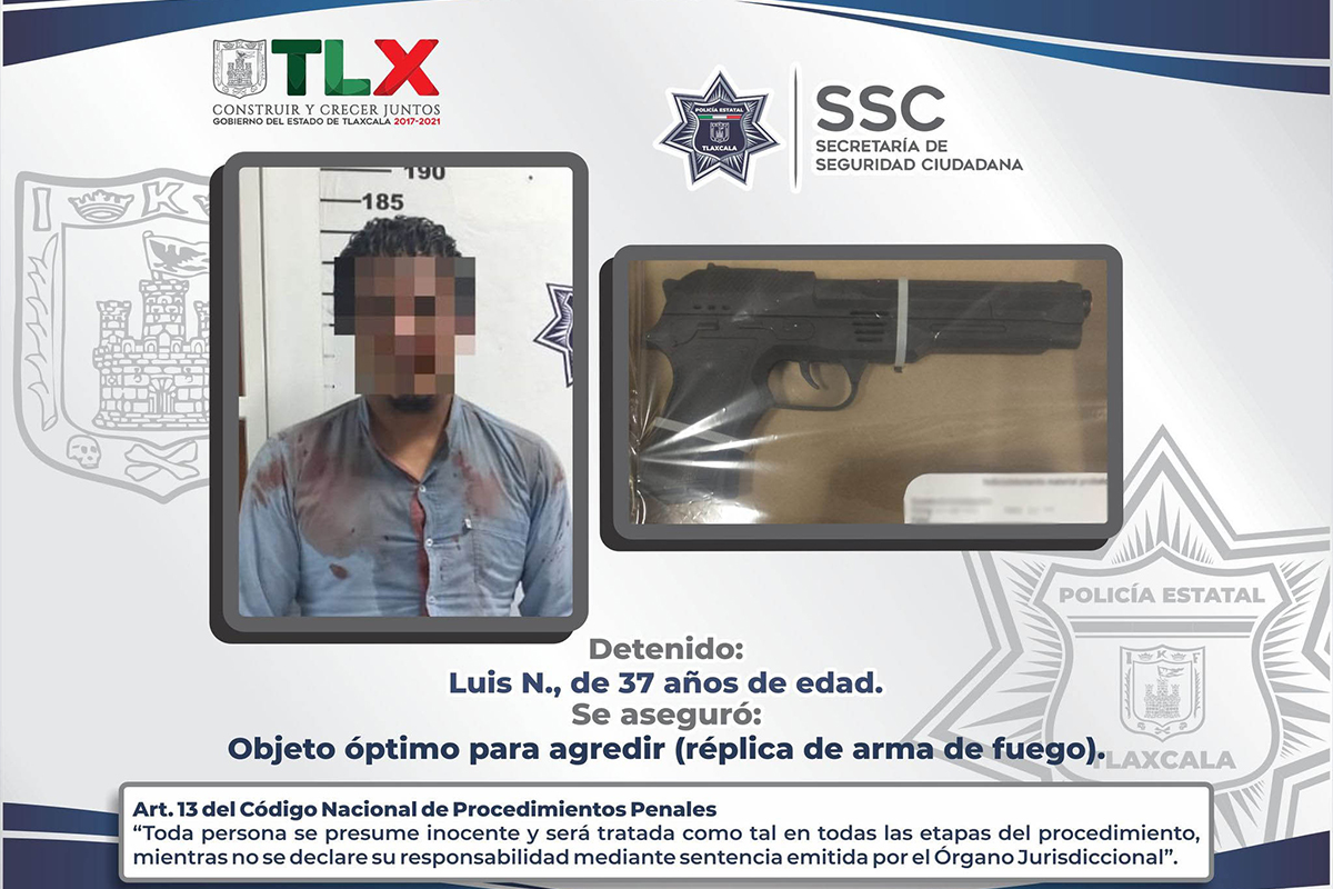 La SSC detiene en Apizaco a presunto responsable de robo a tienda de conveniencia