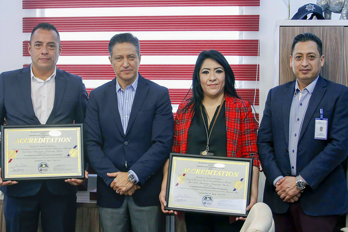 Tlaxcala logra la acreditación y re-acreditación del centro de reinserción femenil y de adolescentes ante la Asociación de Correccionales de América