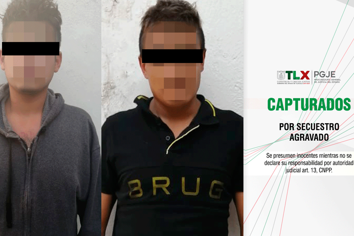 Logran PGJE y CONASE detención de dos imputados por secuestro agravado