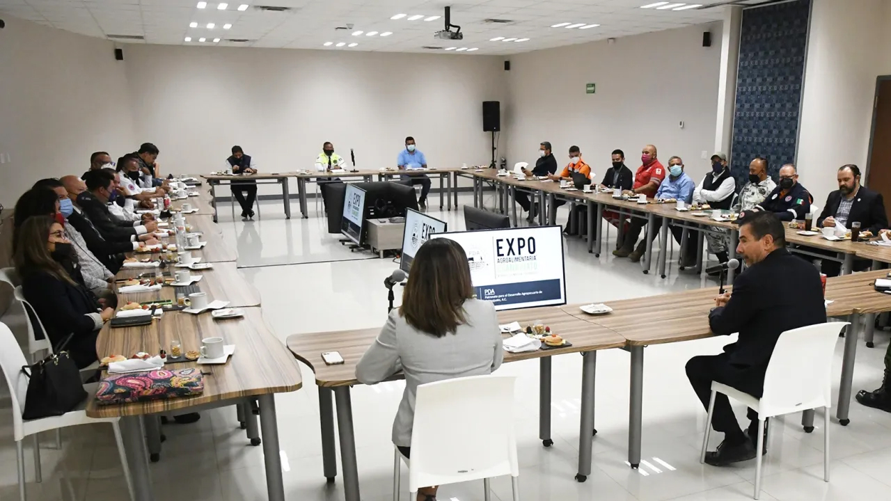 Realizan reunión de coordinación en materia de seguridad previo a la 26 edición de la Expo Agrolimentaria en Guanajuato