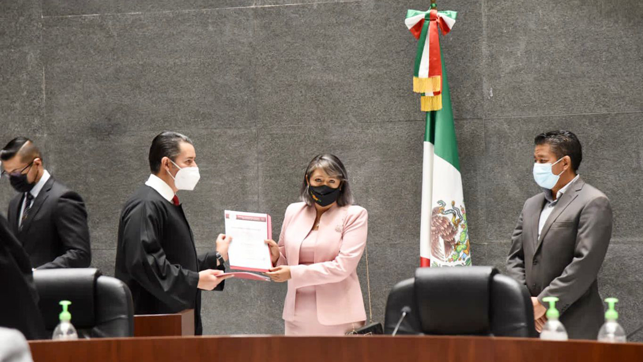 Toma protesta Jueza Municipal capitalina tlaxcalteca, Minerva Mitre ante el Poder Judicial del Estado de Tlaxcala