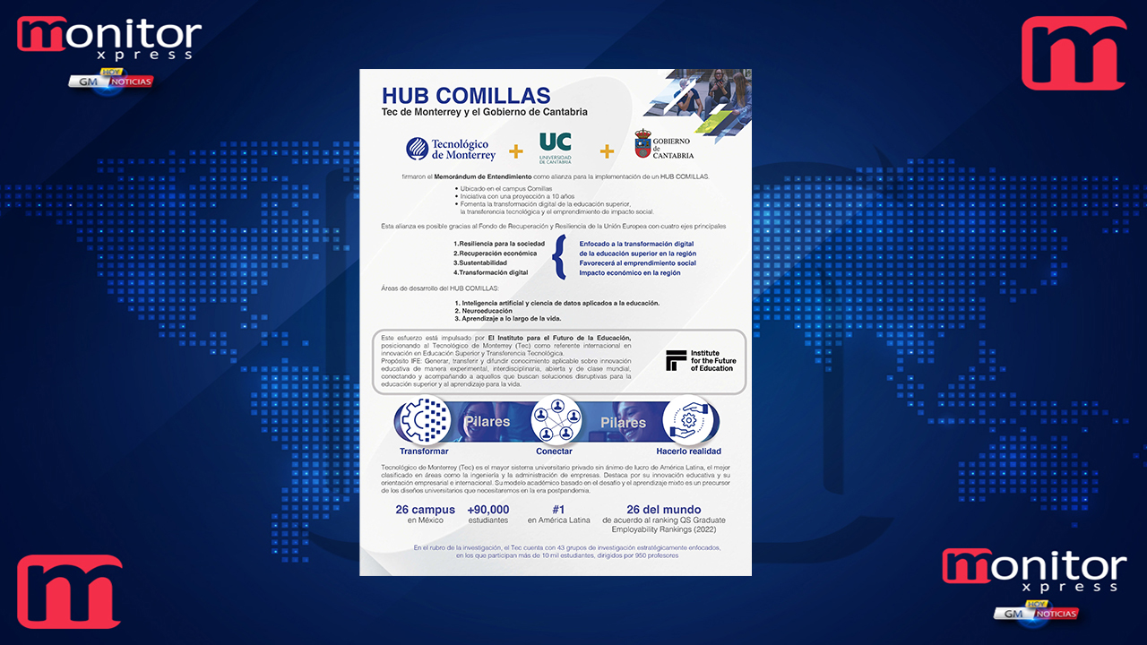 Tec de Monterrey y el Gobierno de Cantabria abrirán Hub de innovación