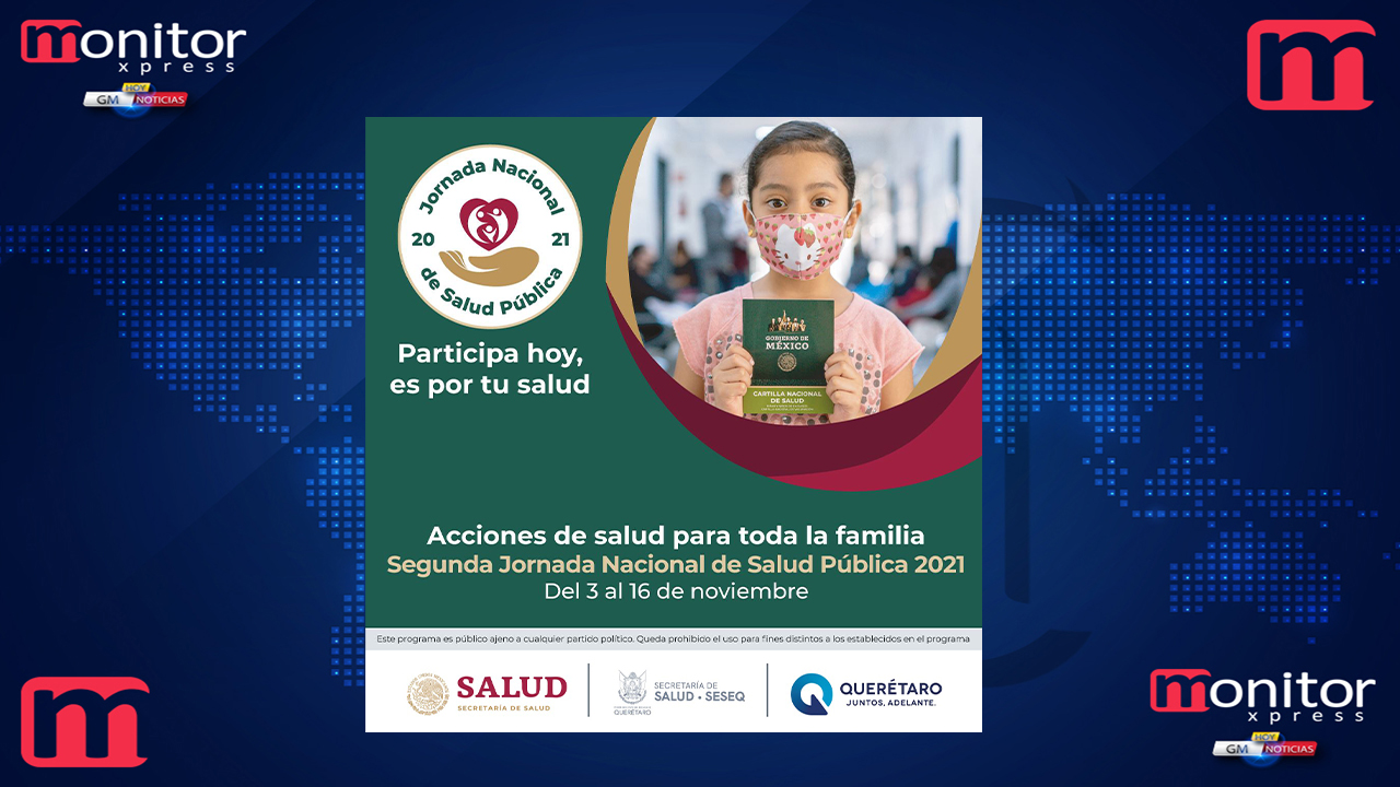 Secretaría de Salud de Querétaro lleva a cabo Segunda Jornada Nacional de Salud Pública 2021