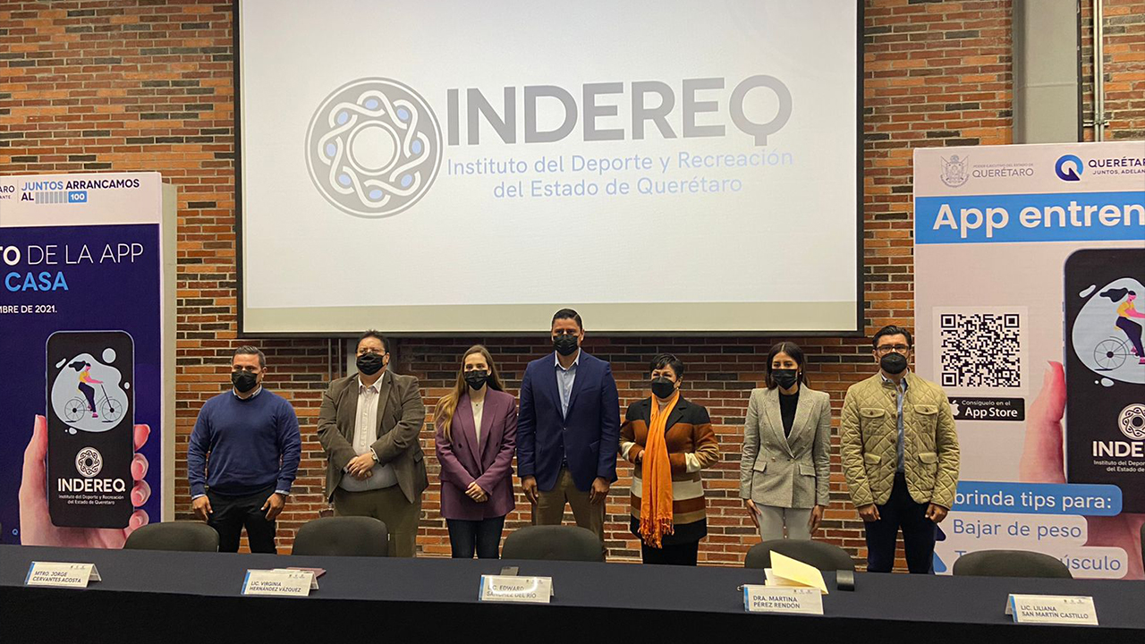 Presenta INDEREQ aplicación Entrena en Casa