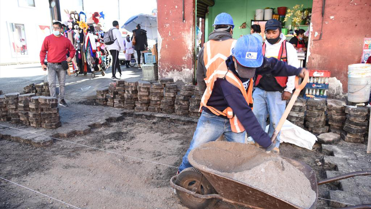 Trabaja Gobierno de Jorge Corichi en la imagen urbana de Tlaxcala Capital