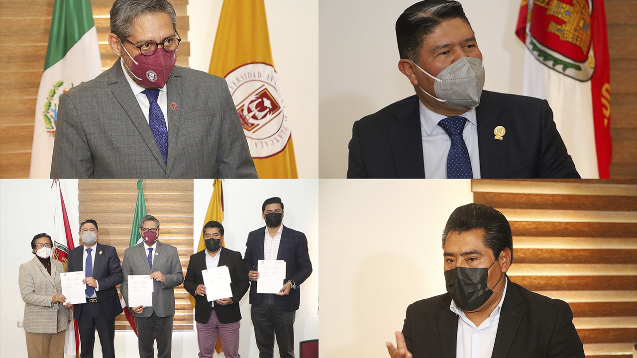Firma UATx convenio de colaboración con Ayuntamiento de Zacatelco