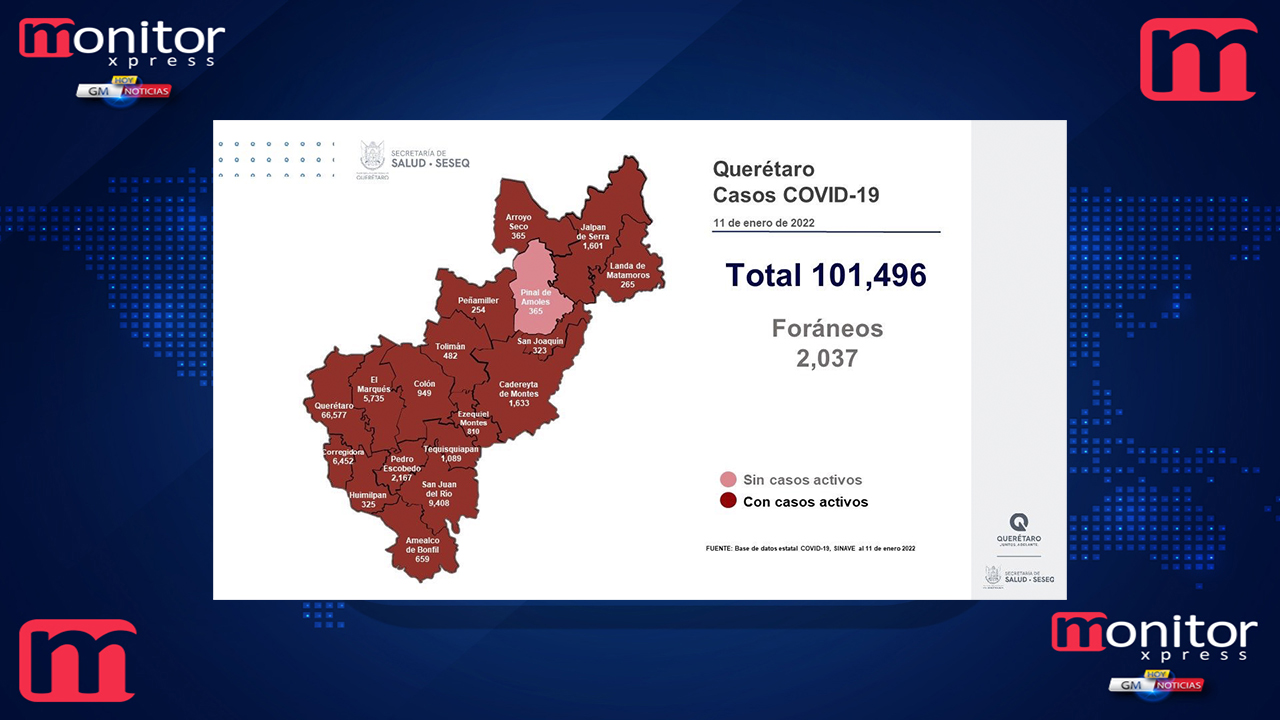 Querétaro con registro de 94 mil 862 altas de COVID-19