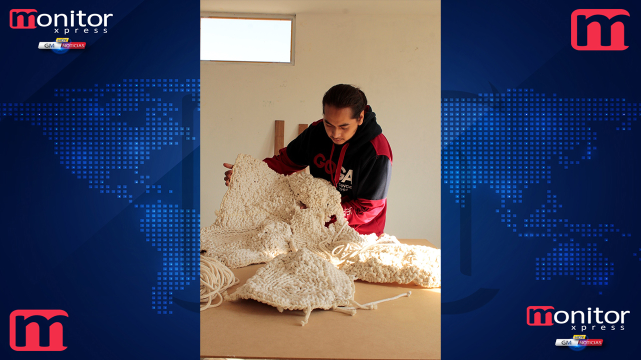 “Desbordar: Formas peculiares de crear con el textil”, un proyecto con el que Abraham Calvario convierte el tejido en arte tridimensional