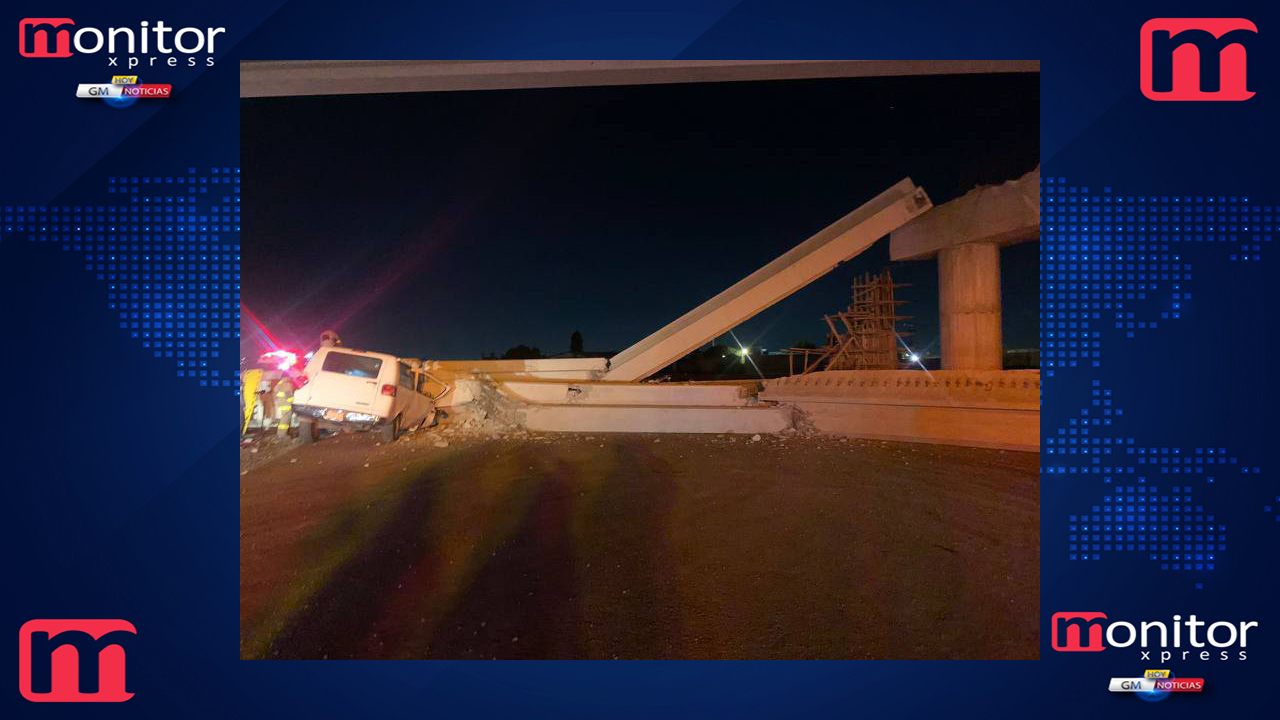 Colapsa puente en la autopista México-Pachuca; hay al menos un lesionado
