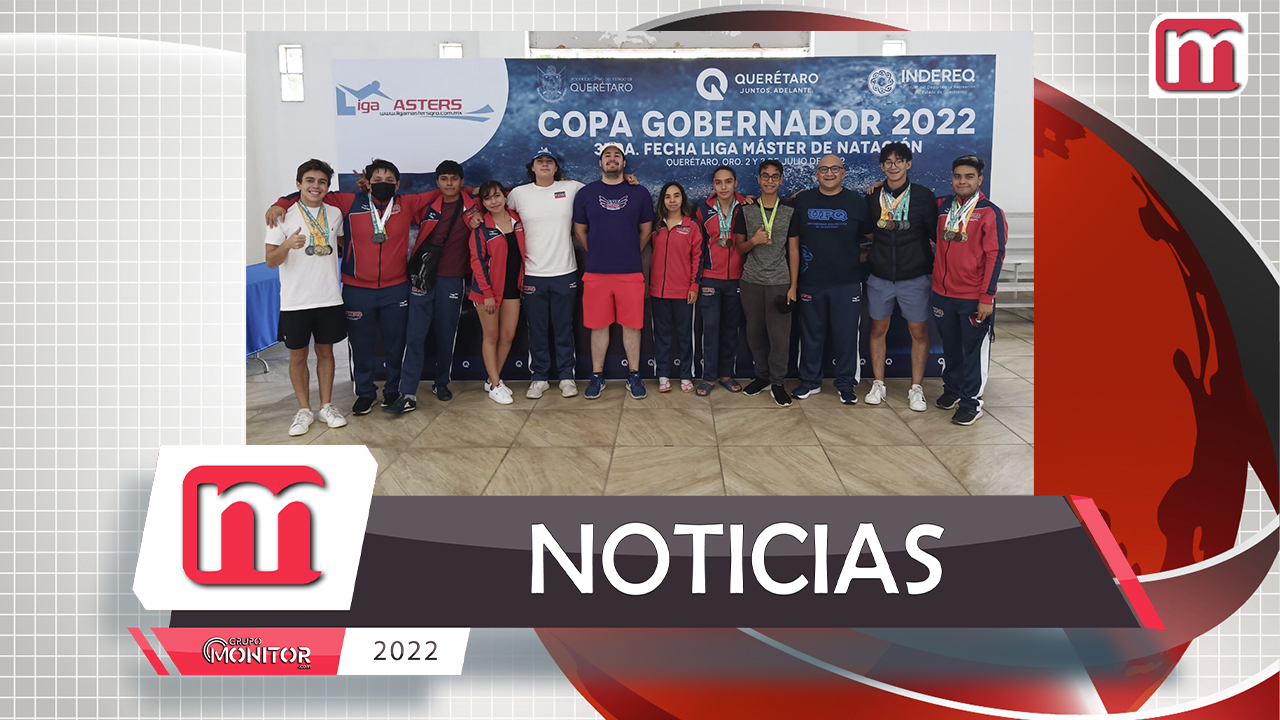 Equipo de Natación de UPQ obtiene 22 medallas en Copa Gobernador