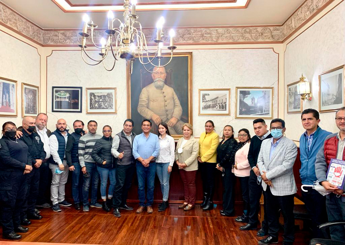 Trabajan Ayuntamiento de Tlaxcala y empresarios en inédita mesa de seguridad