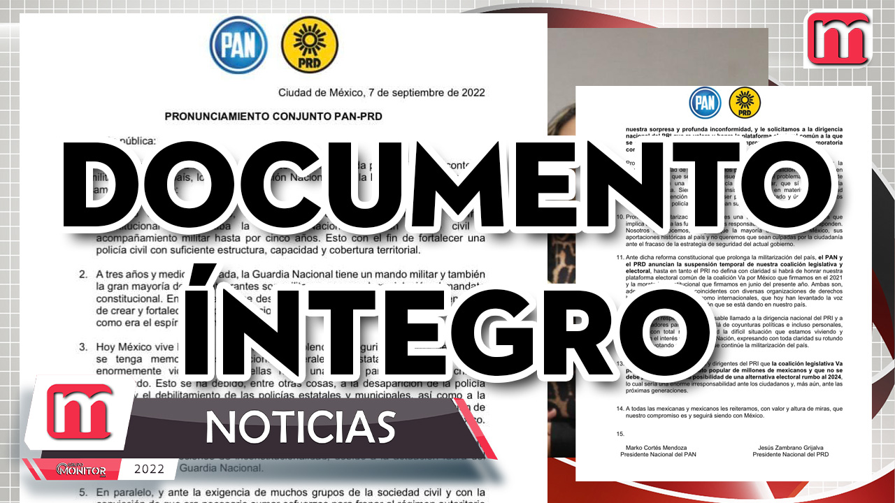 Se rompe Va por México, PAN y PRD suspenden alianza con el PRI