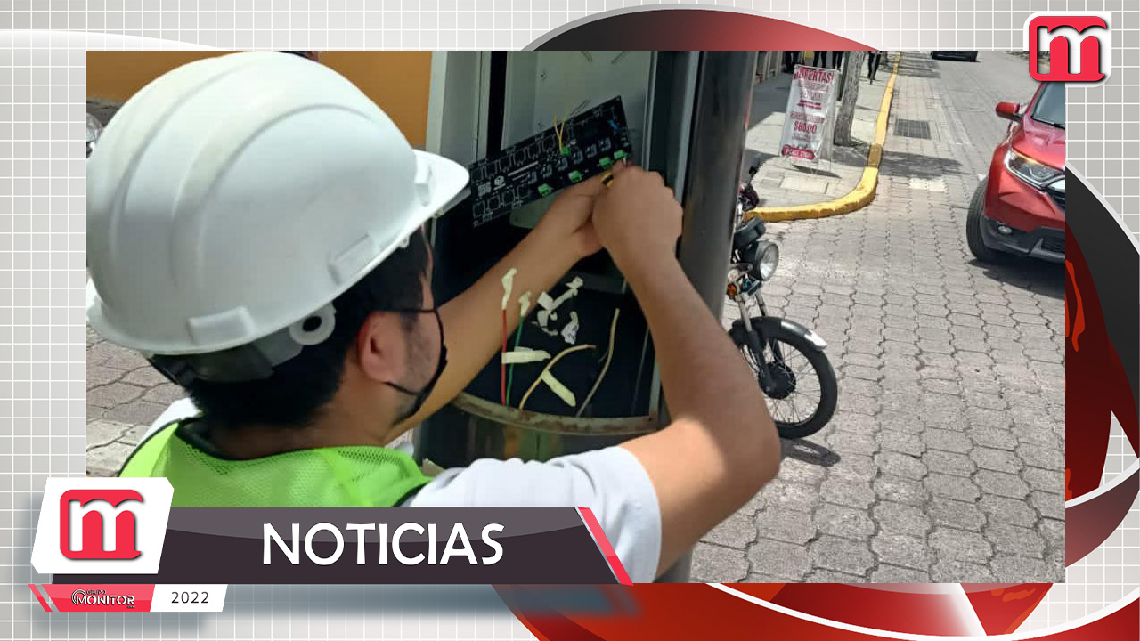 Avanza reparación de semáforos en Tlaxcala Capital