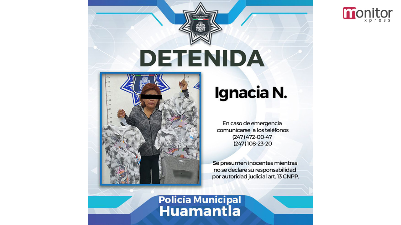 Detiene de seguridad pública de Huamantla a fardera