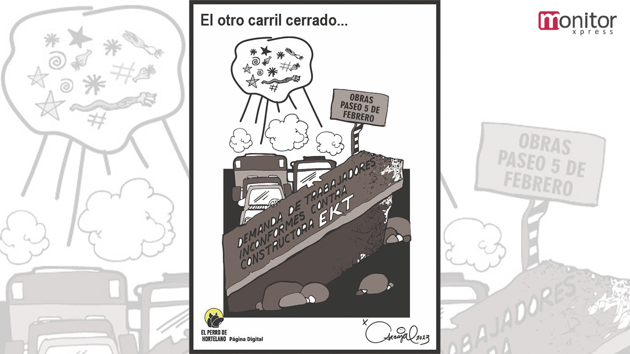 El otro carril cerrado