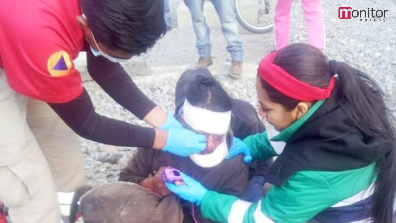 Interviene policía de Huamantla en riña entre masculinos en Santa Anita