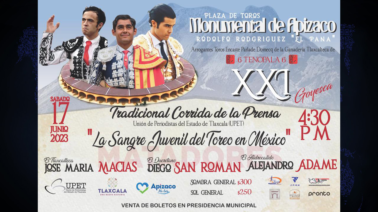 Presenta UPET cartel de la XXI edición de la Tradicional Corrida de la Prensa