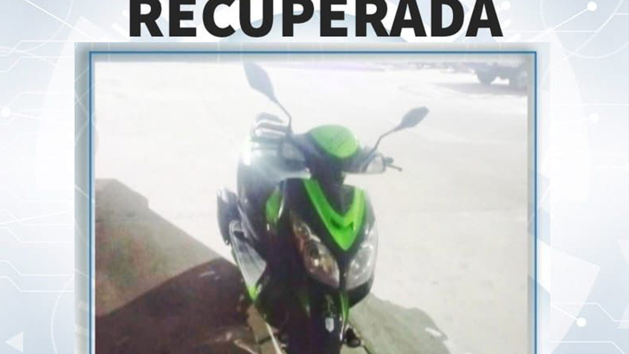 Ubican policías municipales de Huamantla motocicleta con reporte de robo