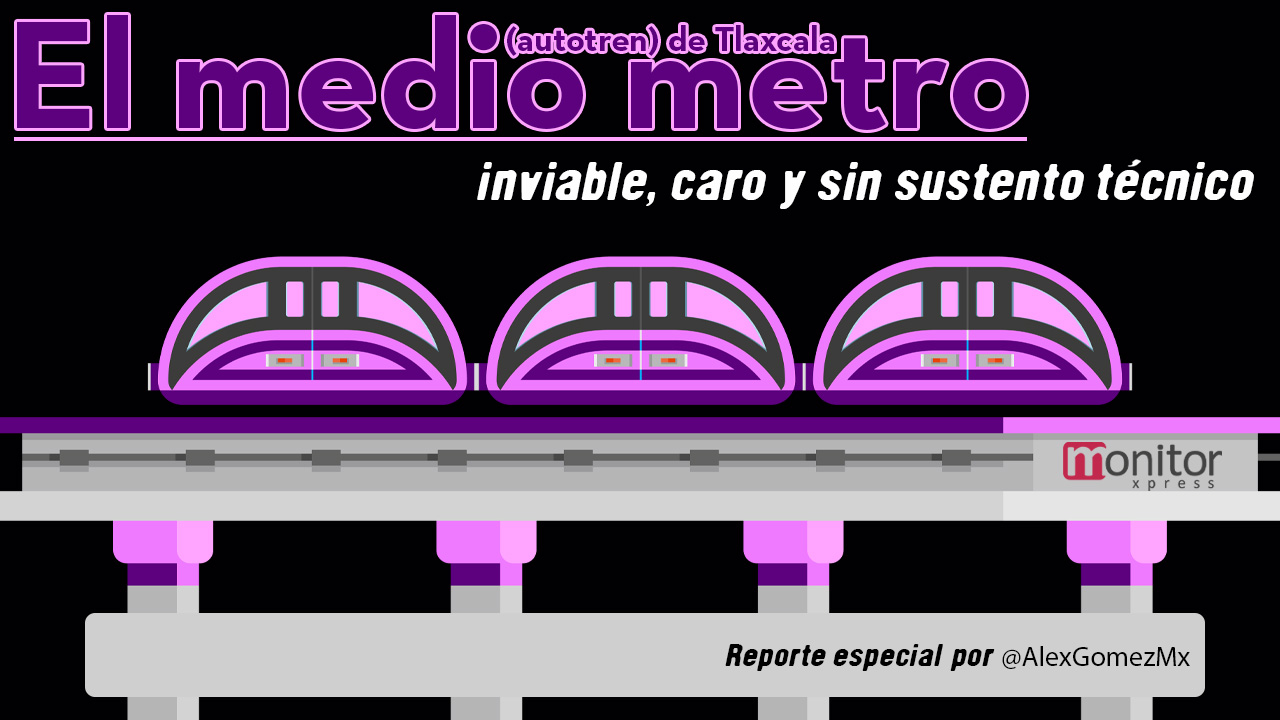 El medio metro (autotren) es inviable, caro y sin sustento técnico