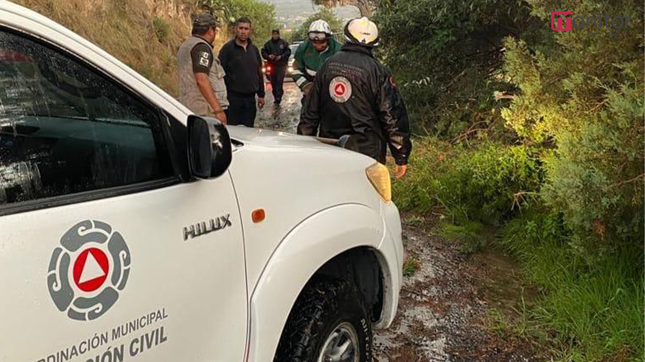 Activa protección civil de Huamantla operativo de seguridad tras fuerte lluvia