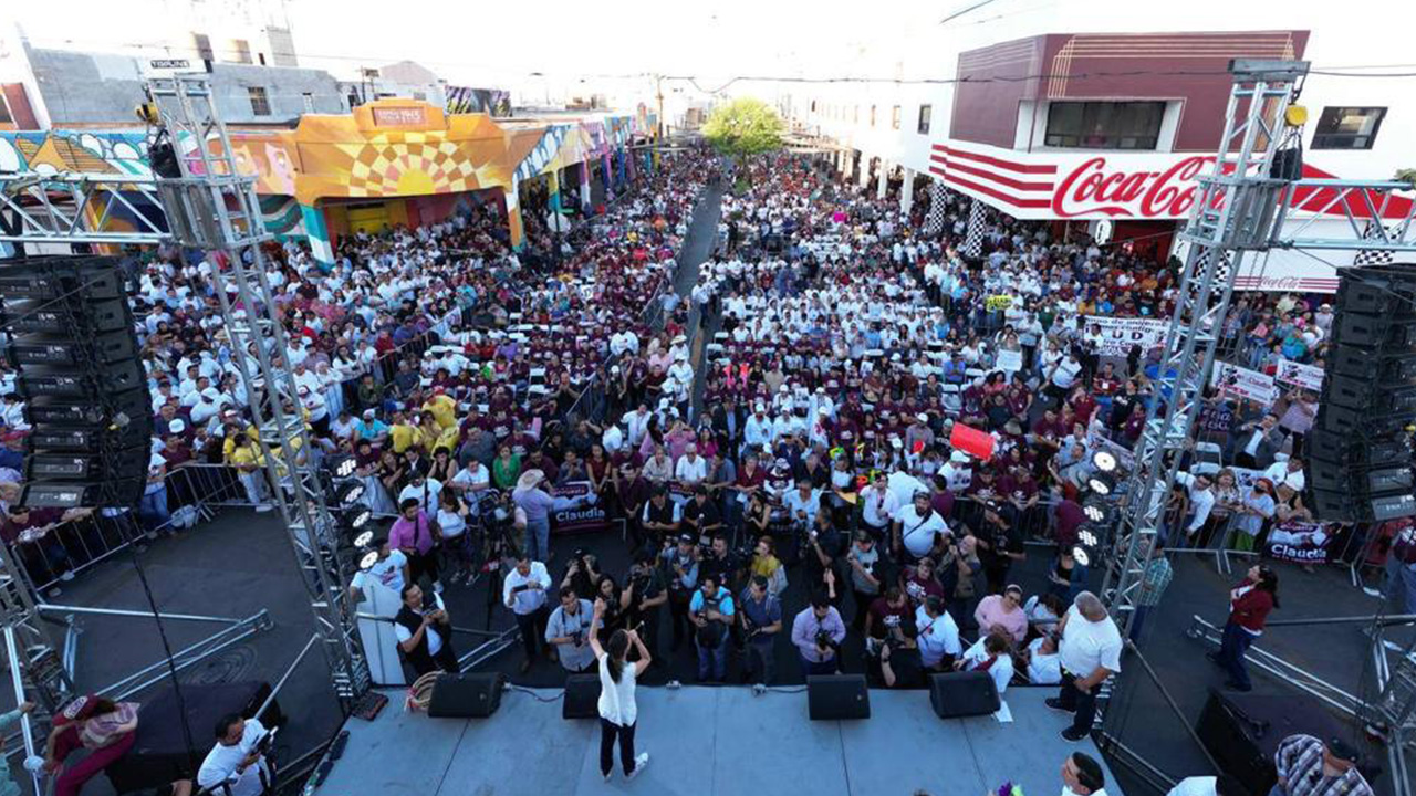 ’’Nuestro movimiento sólo puede representar esperanza’’: En Mexicali, Claudia Sheinbaum defiende la consolidación de la Cuarta Transformación