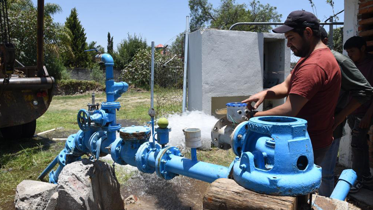 Realizan estudio de aforo en pozo de San Lucas Cuauhtelulpan, Tlaxcala