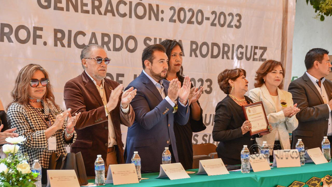 Anuncia Salvador Santos construcción de techumbre en secundaria Justo Sierra