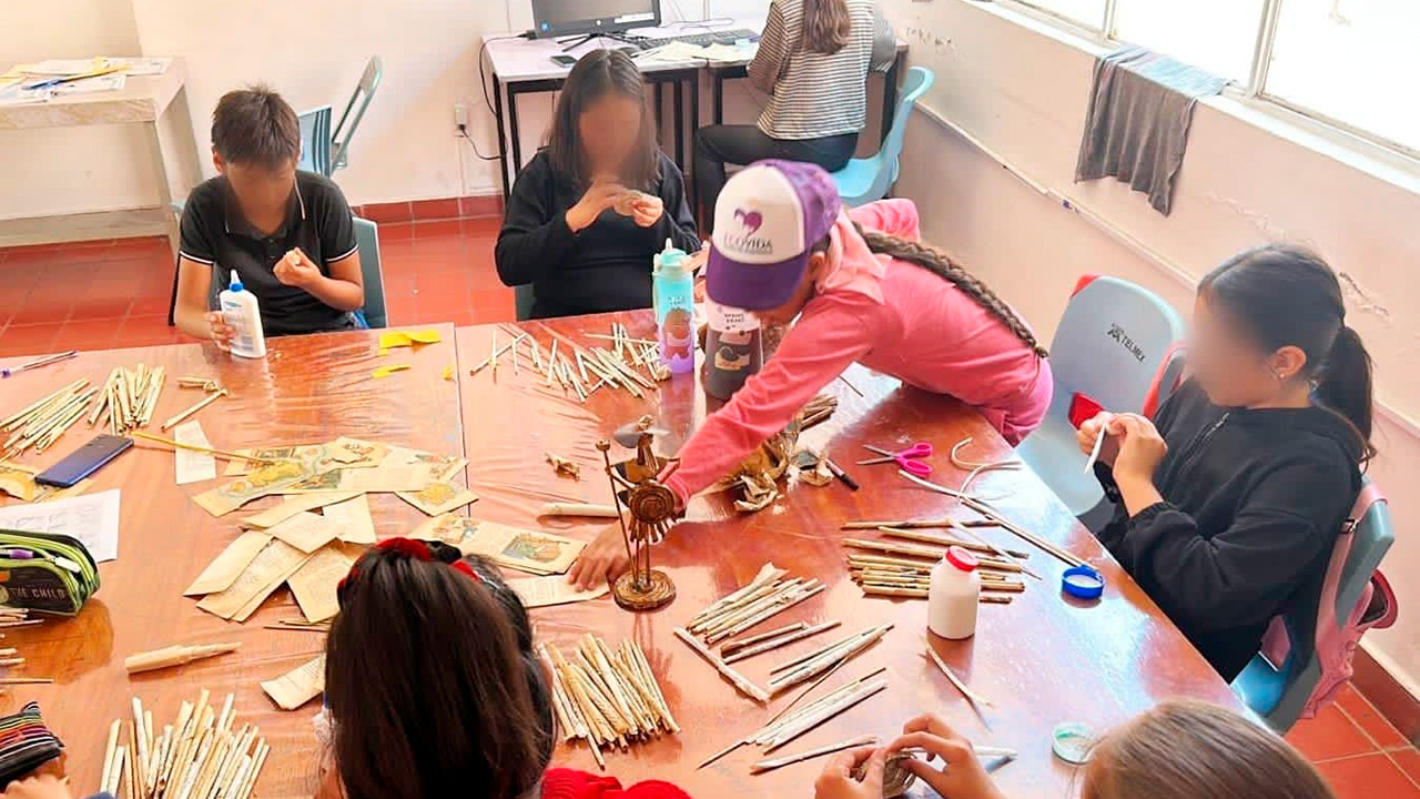 Niñas y niños de Huamantla participan en el curso de verano “mis vacaciones en la biblioteca”