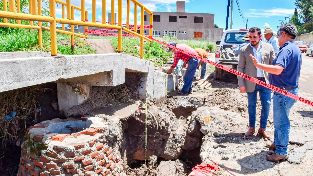 Recorre SSC puntos afectados por intensa lluvia en Huamantla