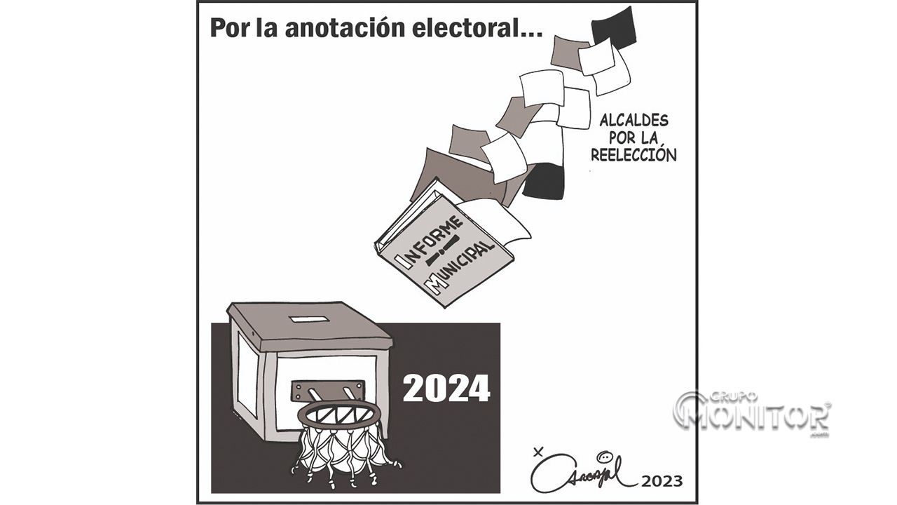 Por la anotación electoral...