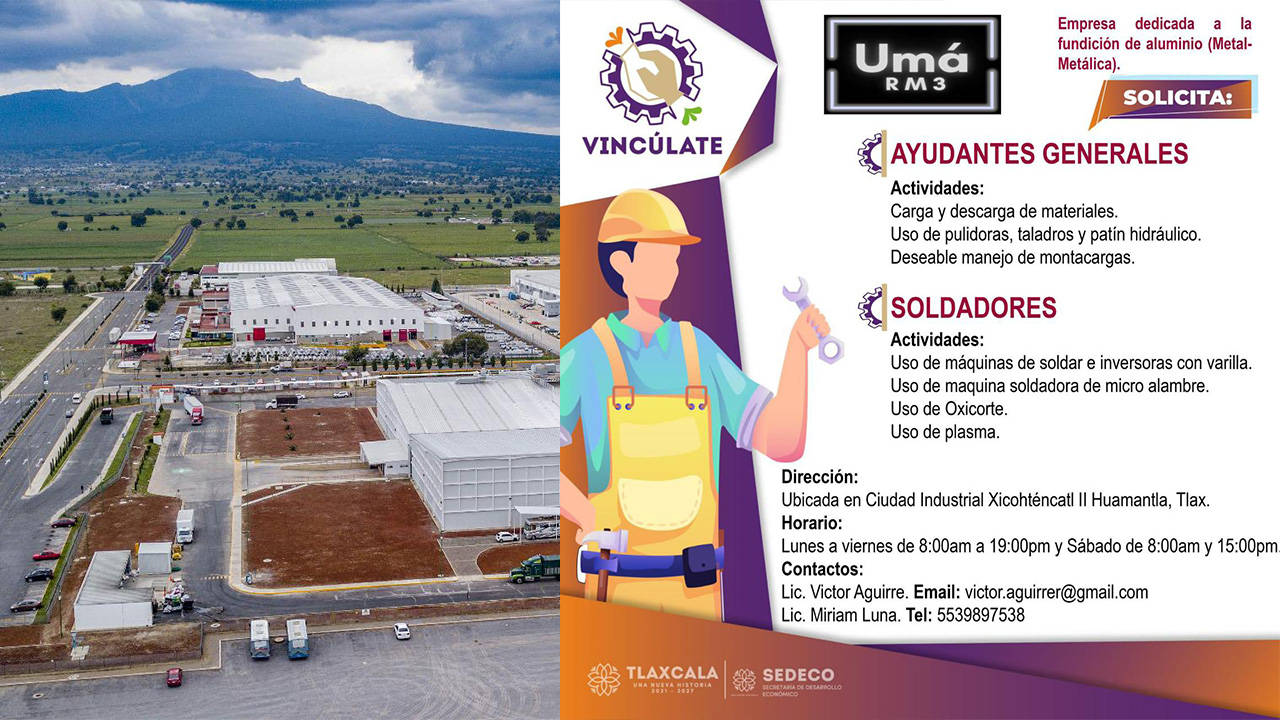 Promueven ayuntamiento de Huamantla y gobierno estatal vacantes en ciudad industrial Xicohténcatl II