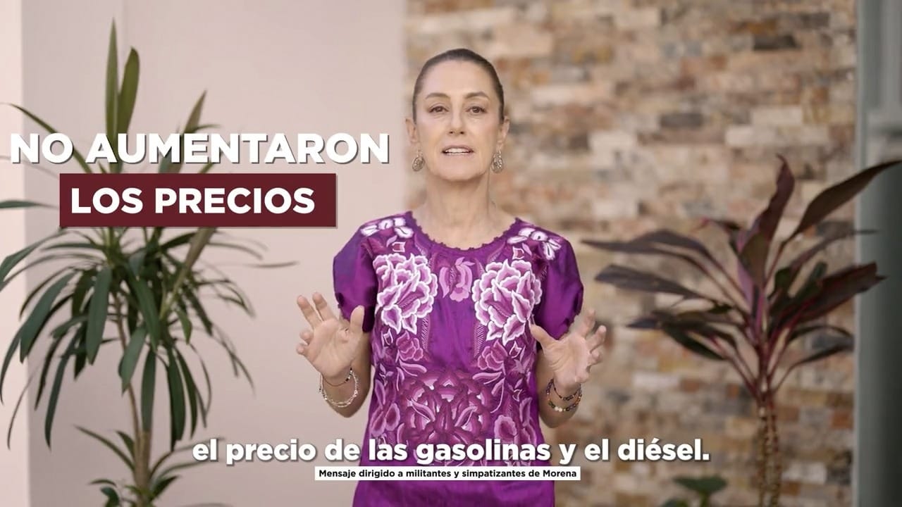 Con la 4T no hay, ni habrá gasolinazos: Claudia Sheinbaum