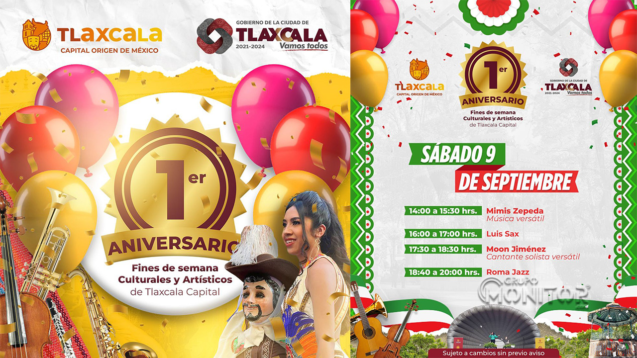 Llega a su primer aniversario Programa de actividades culturales y artísticas en la Ciudad de Tlaxcala