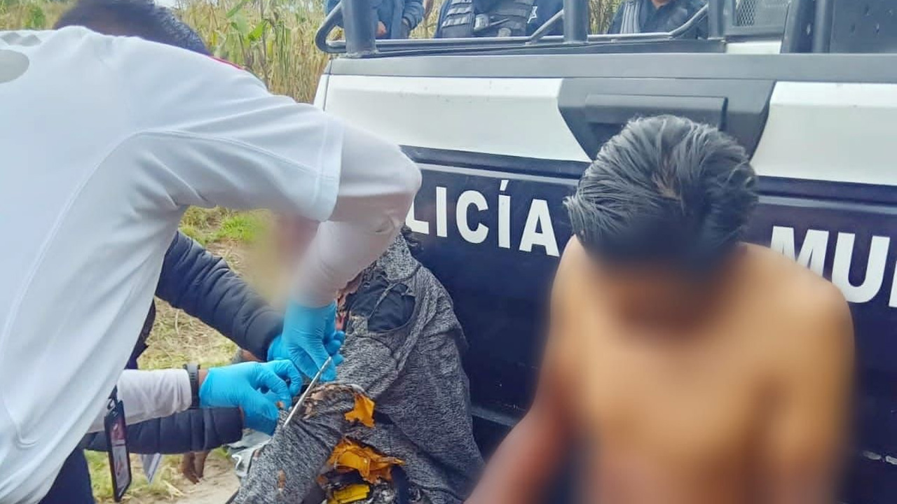 Personas con quemaduras son atendidas por protección civil de Huamantla